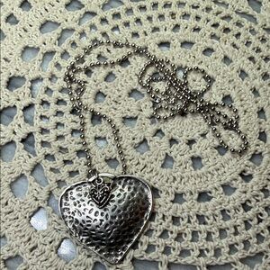 Silver Heart Pendant Necklace